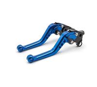 WENINETIES 1 Pair Brake Clutch Levers for Piaggio Vespa GTS GTV 250 300, Motorbike Handle Adjustable CNC Aluminum Replacement Racing Grips Accessories,Long-Blue