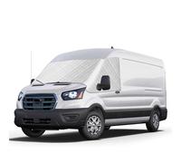 WENINETIES 1 Set Front Windscreen Sunshade for Ford Transit MK8 MK9 2014-2026, External Thermal Silver Blinds Motorhome Window Cover Waterproof Frost Protector