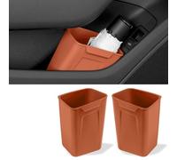 WENINETIES 2 Pcs Car Door Trash Can for Cadillac XT5 2020- | Left Right Door Storage Organizer Umbrella Holder Bin Lidless Waste Basket 3 Colors