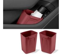 WENINETIES 2 Pcs Car Door Trash Can for Dodge Nitro 2007-2010 | Left Right Door Storage Organizer Umbrella Holder Bin Lidless Waste Basket 3 Colors