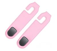 WENINETIES 2 Pcs Car Headrest Hooks for Smart 453 Forfour 2015-2019 | Microfiber Leather Metal Core Back Seat Hanger Heavy Duty Purse Coat Grocery Storage Organizer