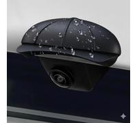 WENINETIES 2 Pcs Car Rear Backup Camera Rain Shield Guard for Ford Puma St-Line 2019 2020 2021, Auto Reversing Lens Protector Weather Visor Canopy Flexible,Black