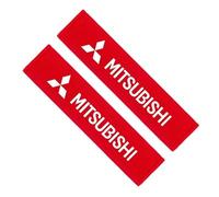 WENINETIES 2 Pcs Car seat belt cover for Mitsubishi Lancer Sportback 2010-2014, Seat Belt Padding Protector Seat Belt Shoulder Pads Auto Accessories,Red