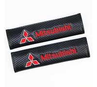 WENINETIES 2 Pcs Car seat belt cover for Mitsubishi Mirage G4 2017-2024, Seat Belt Padding Protector Seat Belt Shoulder Pads Auto Accessories,Red