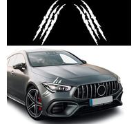 WENINETIES 2 Pcs Claw Marks Car Stickers for Toyota Celica GT-Four (ST185/ST205), Monster Scratch Decal Headlight Wrap Graphics Styling Body Vinyl Decorative Kit,White