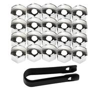 WENINETIES 20Pcs Wheel Nut Covers for Kia Pro Cee'd I 2011-2013, Wheel Nut Caps Bolt Covers Tyre Nut Covers Automobile Tyre Bolt Caps,Silver-21mm