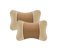 WENINETIES 2Pcs Car Neck Pillow for BMW 1 Series 1er Serie 1 E81 Headrest Support Ergonomic Comfortable Breathable Cushion Premium Interior Accessories,Yellow