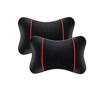 WENINETIES 2Pcs Car Neck Pillow for BMW X3 (G45) 2024 Headrest Support Ergonomic Comfortable Breathable Cushion Premium Interior Accessories,Black Red