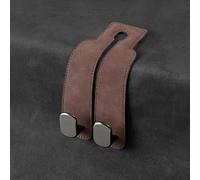 WENINETIES 2PCS Car Seat Headrest Hook for Opel Corsa D 5-Door 2011-2014, PU Leather Back Seat Headrest Hanger Heavy-Duty Car Handbag Hooks Stable Installation,Brown