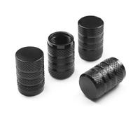 WENINETIES 4 Pcs Auto Tire Valve Stem Caps for VW Caddy SB 2020-2024, Aluminum Alloy Tire Valve Stem Caps Dustproof Tyre Valve Covers Replacement,Black