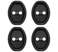 WENINETIES 4 Pcs Car Door Lock Covers for Audi Q6 e-tron 2024 2025, Protector Caps Rubber Durable Protective Accessories Interior Trims Decoration Part