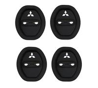 WENINETIES 4 Pcs Car Door Lock Protectors for Mitsubishi Pajero Sport II 2008-2015, Silicone Latches Guard Covers with Silent Shock Absorption Noise Reduction Lock Accessories