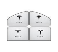 WENINETIES 4 Pcs Car Side Window Sun Shade for Tesla Model X 2015-2025, Breathable Mosquito Net Cover Heat UV Protection Sun Visor Car Accessory Gift