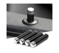 WENINETIES 4 Pcs Door Lock Pins for Fiat Panda III City Cross 2017-, Carbon Fiber Interior Pull Knobs Replacement Chrome Cap Styling Decoration Upgrades Kit