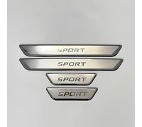 WENINETIES 4 Pcs Stainless Steel Car Door Sill Protector for Alfa Romeo 147 156 GT Giulia MY 2016 Mito, Auto Welcome Pedal Kick Plates Scuff Guard Car Threshold Scuff Plate,C