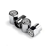 WENINETIES 4 Pcs Tyre Valve Caps for MG3 MG4 EV MG5 MG6 HS Marvel R ZS, Auto Tire Valve Stem Caps Heavy-Duty Airtight Seal Corrosion Resistant Valve Covers Replacement for Cars
