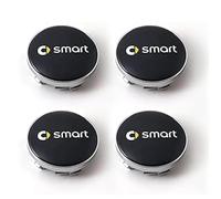 WENINETIES 4 Pieces Car Wheel Centre Hub Caps for Smart Brabus, Hub Centre Caps Car Wheel Rims Protectors Waterproof Wheel Decoration Cover,O.D-60MM