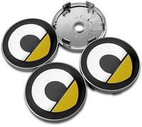 WENINETIES 4 Pieces Car Wheel Centre Hub Caps for Smart Forfour 2015-2020, Hub Centre Caps Car Wheel Rims Protectors Waterproof Wheel Decoration Cover,O.D-60MM