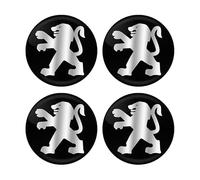 WENINETIES 4 Pieces Car Wheel Stickers for Peugeot 5008 II 2016-2020, Car Hub Centre Cover Decorative Sticker Badge Logo Wheel Cap Sticker,65MM