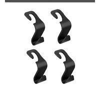 WENINETIES 4PCS Car Bag Hooks for VW T-Cross 2019-2025, ABS Hook, Car Seat Headrest Hooks for Hanging Bags, Purses and Handbags
