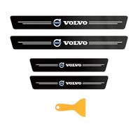 WENINETIES 4Pcs Car Door Sill Protectors for V60 V40 XC90 XC40 S60 XC60 V70 S90 V90, Carbon Fiber Paint Protection Film for Car Kick Plates Panel Covers Threshold Protection Sticker