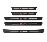 WENINETIES 5 Pcs Car Sill Protectors Strips for Abarth Punto Evo (199) 2010-2013, Self Adhesive Carbon Fiber Car Door Sill Kick Plate Protector Covers Styling Accessories
