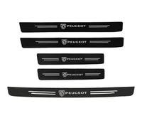 WENINETIES 5 Pieces Car Door Sill Protector Strips for Peugeot 508L II 2019-, Carbon Fiber Car Door Bumper Sill Protector Kick Plate Cover Sticker
