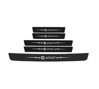WENINETIES 5 Pieces Car Door Sill Protector Strips for Smart 451 Brabus Smart 453, Carbon Fiber Car Door Bumper Sill Protector Kick Plate Cover Sticker