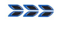 WENINETIES 6PCS Car Reflective Stickers for Je-ep Wrangler 2018- | Car Fender Hood Reflective Decal Carbon Fiber 3D Anti-Collision Warning Strip Trim Decals