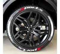 WENINETIES 8 Tyre Sticker Set for Renault 4 E-Tech Captur Symbioz Arkana Austral Scenic E-Tech, Performance Decals Lettering Kit Motorsport Styling Wheel Tuning Custom Graphics Personalisation