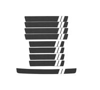 WENINETIES 9 Pcs Car Door Sill Protector for BYD Seal EV 2022-2024, Carbon Fiber Anti-Scratch Guards Trunk Sill Strip Car Accessories,B