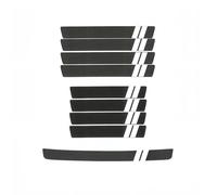 WENINETIES 9Pcs Car Door Sill Protector Guards for Toyota Tacoma II Single Cab 2004-2015, Auto Door Entry Pedal Plates Durable Scratch Covers Premium PU Leather,White