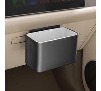 WENINETIES Car Bin Storage Organiser for Ford Puma Gen-E 2025 to present, PU Leather Passenger Side Trash Can Waste Basket Hanging Bag Multi-functional