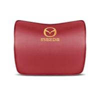 WENINETIES Car Headrest Pillow for Mazda MX-30 R-EV 2023, Memory Foam Headrest Cushions Car Seat Pillow for Driving Seat with Adjustable Strap,1 waist pillow-burgundy