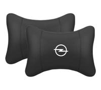 WENINETIES Car Headrest Pillow for Opel Adam Antara Astra J K L Combo Corsa D E F Crossland X, Memory Foam Headrest Cushions Car Seat Pillow for Driving Seat with Adjustable Strap, 2 lumbar pillows-A