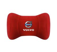 WENINETIES Car Headrest Pillow for Volvo C70 Coupe Cabrio II 2009-2013, Memory Foam Headrest Cushions Car Seat Pillow for Driving Seat with Adjustable Strap,1 headrest-Red