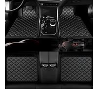 WENINETIES Car Mats for Volvo V60 II Cross Country 2025-2018, Leather Anti-Slip All Weather Mats - Easy To Clean - Car Accessories Interior,Black-A