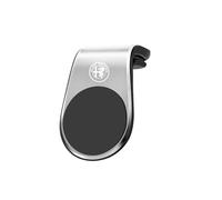 WENINETIES Car Phone Holder for Alfa Romeo 147 156 GT Giulia MY 2016 Mito, Super Stable Air Vent Cradle 360° Rotation Magnetic Phone Holder with Strong Upgraded Magnets Car Accessories,Silver