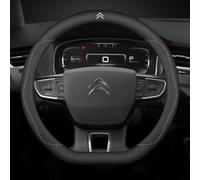 WENINETIES Car Steering Wheel Cover for Citroen C1 C3 C4 C5 C6 DS3, Steering Wheel Cover Anti-slip Breathable Car Handle Covers for All Seasons Interior Decor Accessories,A