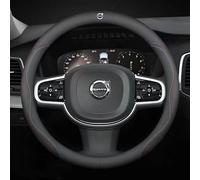 WENINETIES Car Steering Wheel Cover for Volvo V40 V50 V60 V70 V90 Cross Country Rdesign, Steering Wheel Cover Anti-slip Breathable Car Handle Covers for All Seasons Interior Decor Accessories,A