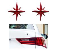 WENINETIES Car Sticker for Skoda Superb B8 3V 2015-2021 2022 2023, Car Body Sticker Self-Adhesive Creative Decor Stickers No Fading Off Easy To Move Without Scratching,Red
