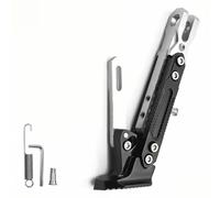 WENINETIES Motorcycle Kickstand for Royal Enfield Interceptor 650, Adjustable Side Stand CNC Aluminum Alloy Parking Foot Support Modification Accessories,Silver