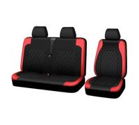 WENINETIES Van Seat Covers for VW T2 1990-2003, Front Seat Cover Single & Double Car Seats Protector Covers, Van Truck Lorry Front 2+1,Red