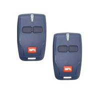 WENJION 2PCS 433MHz Remote Control for BFT Gate Opener, Replacement for BFT Mitto 2 Remote, 2-Channel Garage Door Key Fob with Key Ring, Compatible with MITTO B RCB02 12V Electric Gate System