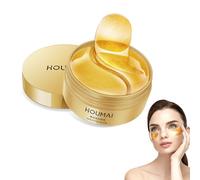 WENJION Pack of 60 Eye Pads Against Dark Circles, Gold Eye Patches, Moisturising, Anti-Wrinkle Eye Mask, Collagen Eye Pads for Women, Eye Care at Night, Travel & Outdoor