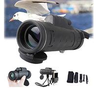 WENKA 40×60 Waterproof Fogproof HD High Power Monocular Scope With Smartphone Holder And Adjustable Tripod For Bird Watching Hunting Hiking Camping,Monocular Telescope - Double the comfort