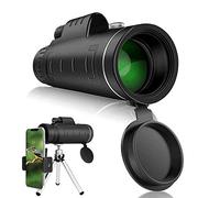 WENKA and Adjustable Tripod for Mobile Phone Bird Watching Hunting Hiking Camping, 40×60 Waterproof Fogproof HD High Power Monocular Scope,Monocular Telescope - Double the comfort