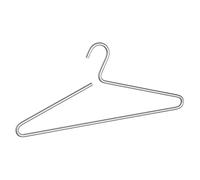 WENKO 14383100 Aluminum Hanger Lux Silver - Garderobenbügel, Aluminium, 42 x 19 x 0.8 cm, Silver matt