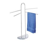 Wenko 16610100 Towel stand Cosenza clothes stand, semicircular stand, Metal Steel, 33 x 93.5 x 48 cm, Chrome