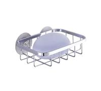 Wenko 16751100 Soap dish Ragusa suction pad fixture, Metal Stainless steel, 13 x 3.5 x 10.5 cm, Shiny